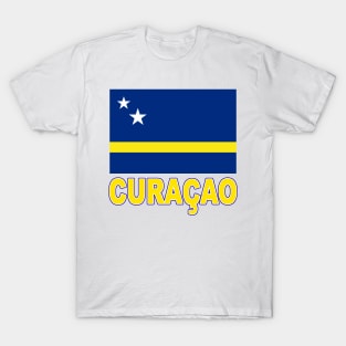 The Pride of Curacao - Island Flag Design T-Shirt